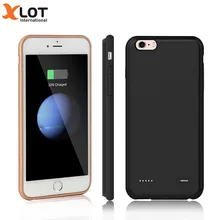 Xlot 7 Battery Case 3700 mAh Slim Ultra Thin Smart battery charge Case For iPhone 7 Plus Power Case Luxury Black Rose Gold cover