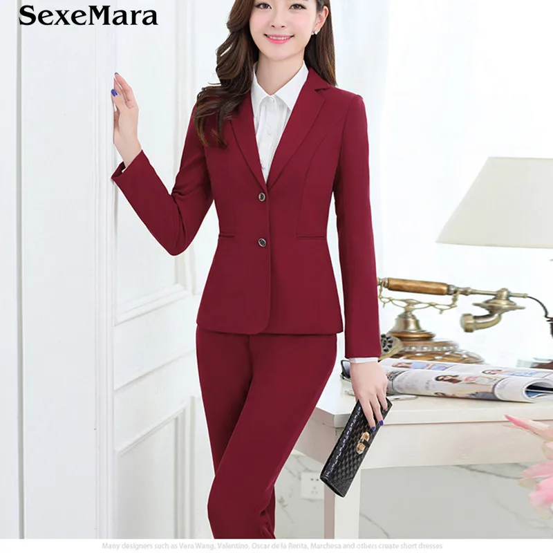 2017 Sale New Business Pants Suits For Women Elegant Pant Office For