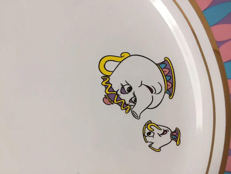 Beauty-And-The-Beast-Tea-Set-Ceramic-Plate-Saucer-Mrs-Potts-Chip-Teapot-Cup-Lovely-Porcelain (2)