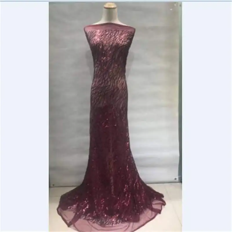 

African Lace Fabric French Sequins Net Lace High Quality African Sequin Lace Fabric For 2018 French Sequins Fabric For Lady 33