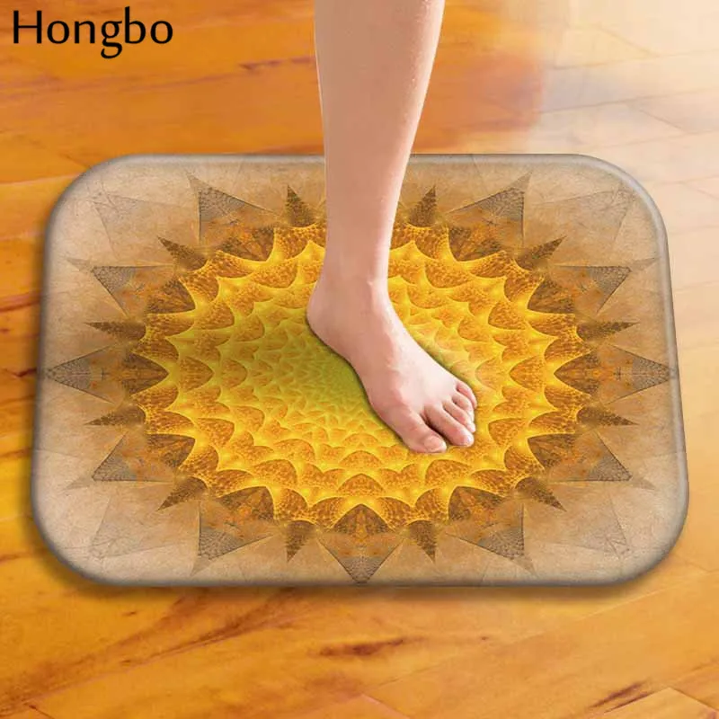 Hongbo Bohemia цветок Добро пожаловать коврики Мандала геометрический узор ванная комната кухня ковер Цветочный Коврик