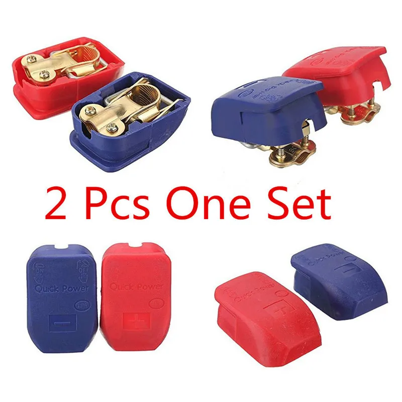 

2PCS Car battery Connector Battery Switch Quick Release Connectors Battery Quick Disconnect Terminals for Car Boat