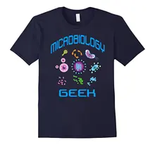 2017 New Fashion Summer Style Microbiology Geek Microorganism Science T shirt Print T Shirt Men’s Clothing