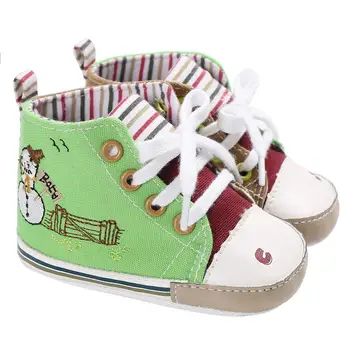 

2018 Popular Newborn Baby Infant Snowman Winter Warm Soft Anti-Slip Prewalker Crib Shoes