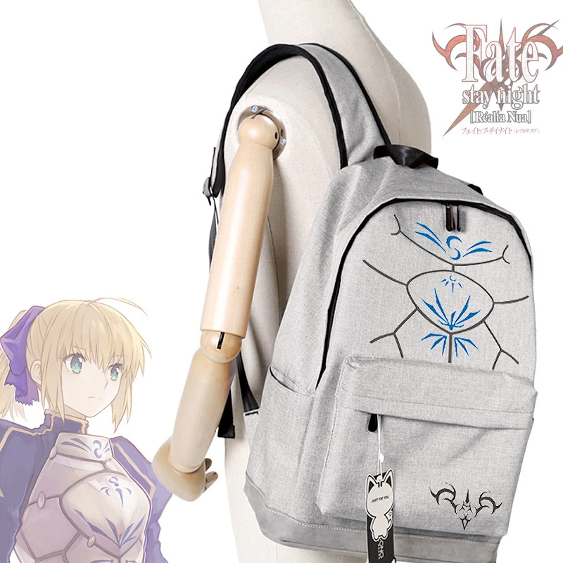 Anime Fate Stay Night Saber Backpack Oxford Cosplay Rucksack Schoolbag ...