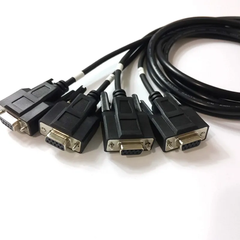 16 контактный кабель OBD2 с 1 штекером на 4 штекера DB9 интерфейс для диагностического