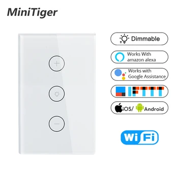 

Tuya Smart Life WiFi Smart Dimmer Light Switch APP Remote Control Works with Amazon Alexa and Google Home IFTTT Smart Home