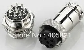 

9pins Aviation plug GX16-9 Diameter 16mm,micro connector,circular connector Socket Plug DF16
