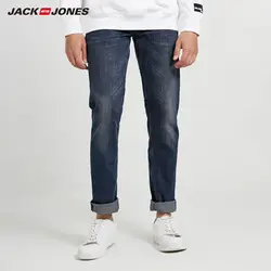 JackJones мужские стрейч хлопок повседневные джинсы мужские Модные джинсы деловые повседневные стрейч узкие джинсы J | 218332562