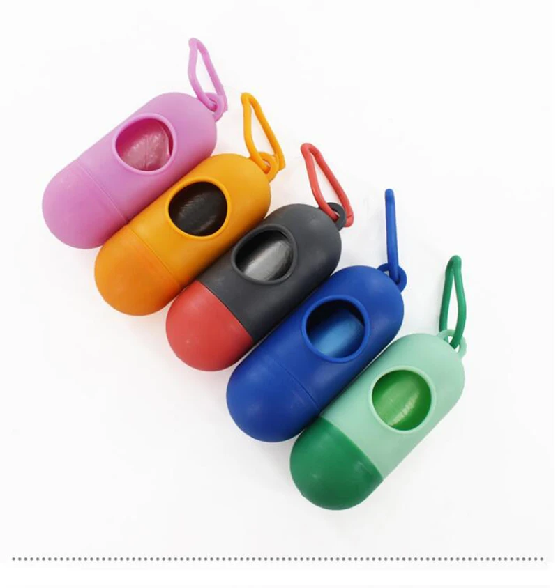 1pcs Pet Dog Pooper Scoopers Garbage Bag Holder Clean Up Bags Carrier Lovely Dispenser Garbage Case Pet Waste Bag (5)