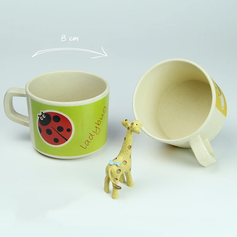 Baby Cups Bamboo Animal Cute Baby Drinkware with Handle Baby Cups Bamboo Animal Cute Baby Drinkware with Handle