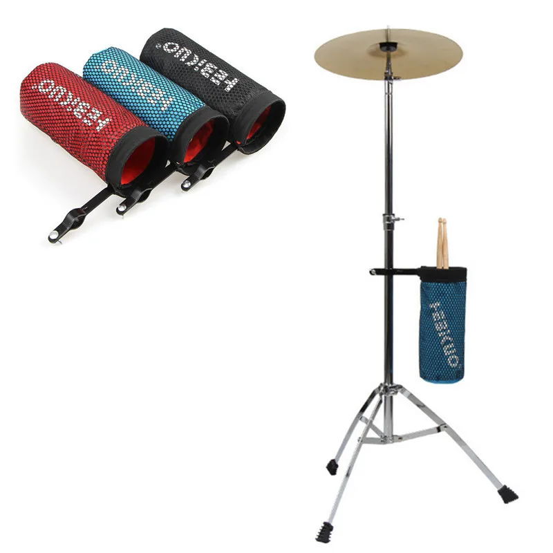 

Jazz Drum Stick Storage Bag Holder Musical Drumstick Container with Hanging Strap