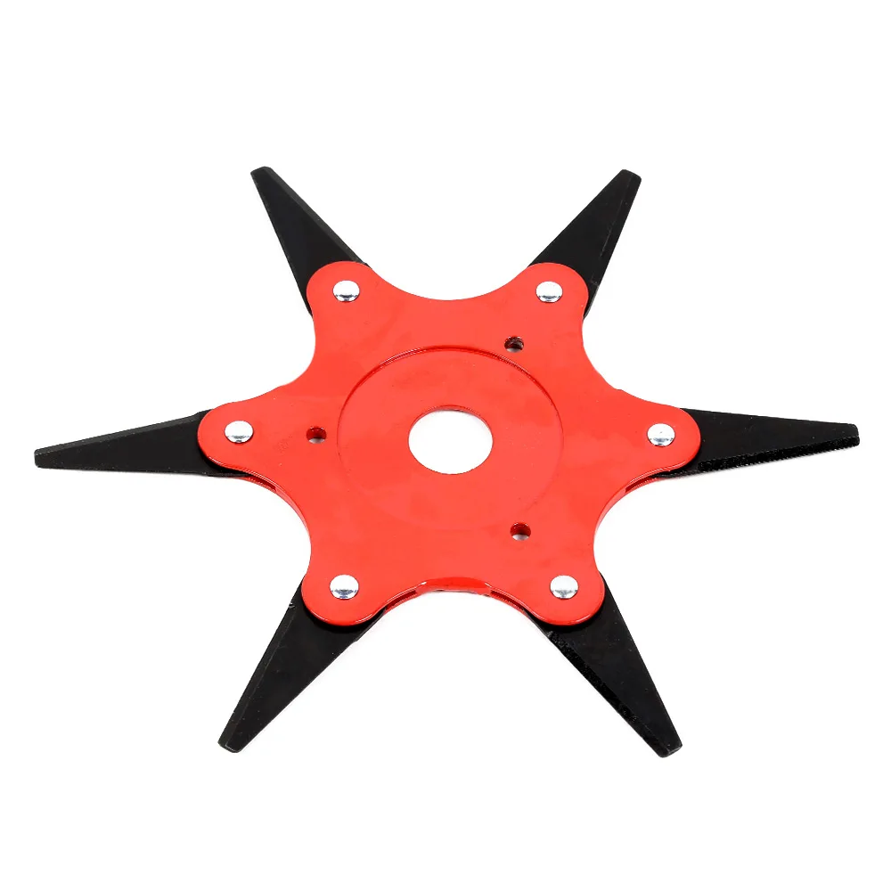 universal 6 blades trimmer head for lawn mower Garden Tool trymer Brush Weed Cutter Blades 65Mn Steel hedge Grass Trimmer Head