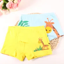 5 шт./лот мальчиков хлопок боксер трусы Детское нижнее белье детская одежда для мальчиков штаны с рисунком Хлопок Плоский Штаны костюм От 2 до 10 лет