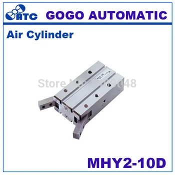 

GOGO High quality double acting pneumatic gripper air cylinder MHY2-10D SMC type 180 degree angular style aluminium clamps