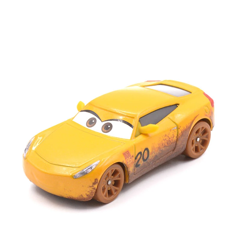 Disney Pixar Cars Silver Dinoco Cruz Ramirez Metal Diecast Toy Car 1:55 Boy Gift