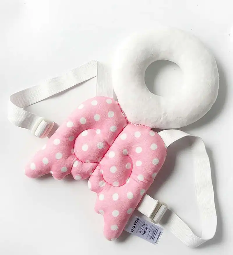 Подушка для защиты головы малыша Подушка под спину милый ангел Регулируемый эластичный ремешок подушка для защиты головы rx006 - Цвет: Розовый