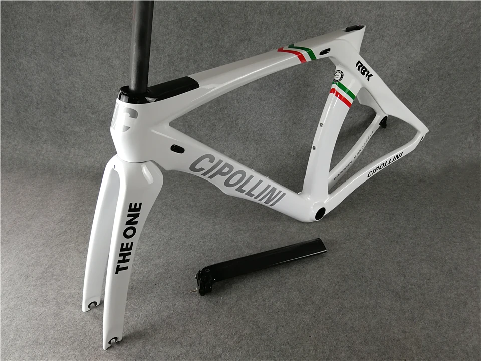 Discount Sliver Frame Cipollini RB1K THE ONE Shiny RB1000 T1100 carbon fiber road bike bicycle frame set 19