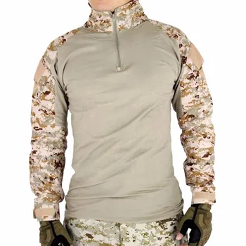 

Men Army Tactical T shirt SWAT Soldiers Military Combat T-Shirt Long Sleeve Camouflage Shirts Paintball T Shirts