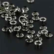 100 pièces vêtements couture oeillets rond intérieur trou 5mm métal oeillets pour chaussures vêtement vêtements ménage tailleur accessoires