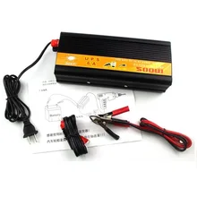DC to AC 12v to 220v inverter 500W ups power inverter Input 12V to Output 220V 500w ups inverter with charger 15a deep cycle battery charger ac to dc 12v car charger 220v 230v 240v input