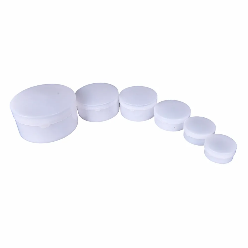 

20pcs/lot 50g 100g Portable Plastic Cosmetic Empty Jar Pot Box Makeup Nail Art Cosmetic Bead Storage Container Round Bottle