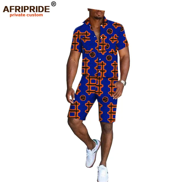 Aliexpress.com : Buy 2019 africa print summer shorts set for men ...