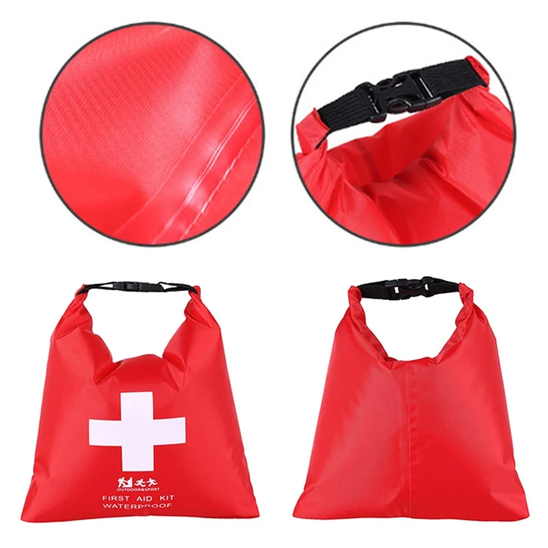 

1.2L Waterproof First Aid Kit Bag Portable Emergency Kits Case Only For Outdoor Camp Travel Emergency Medical Treatment