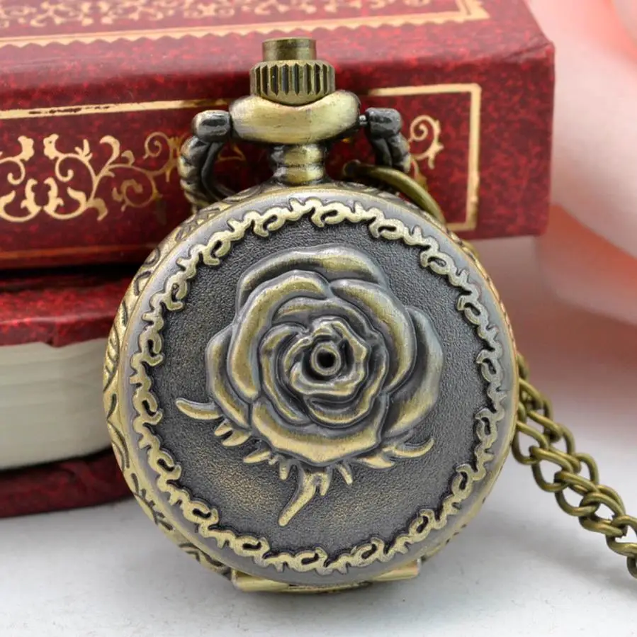 A Reloj bolsillo винтажные бронзовые мужские часы с ожерельем карманные часы лучшие подарки для мужчин для мальчиков ретро военные мужские унисекс подарки# D - Цвет: A
