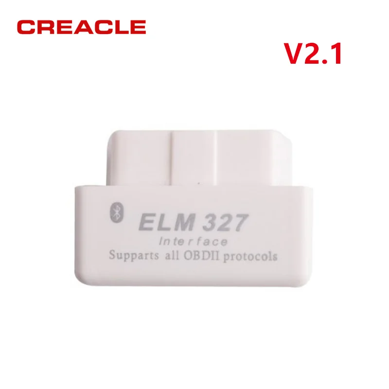 

NEW Auto Diagnostic-Tool Super mini ELM327 V2.1 Bluetooth 3.0 OBD-II OBD for android and PC Can Code Reader White color