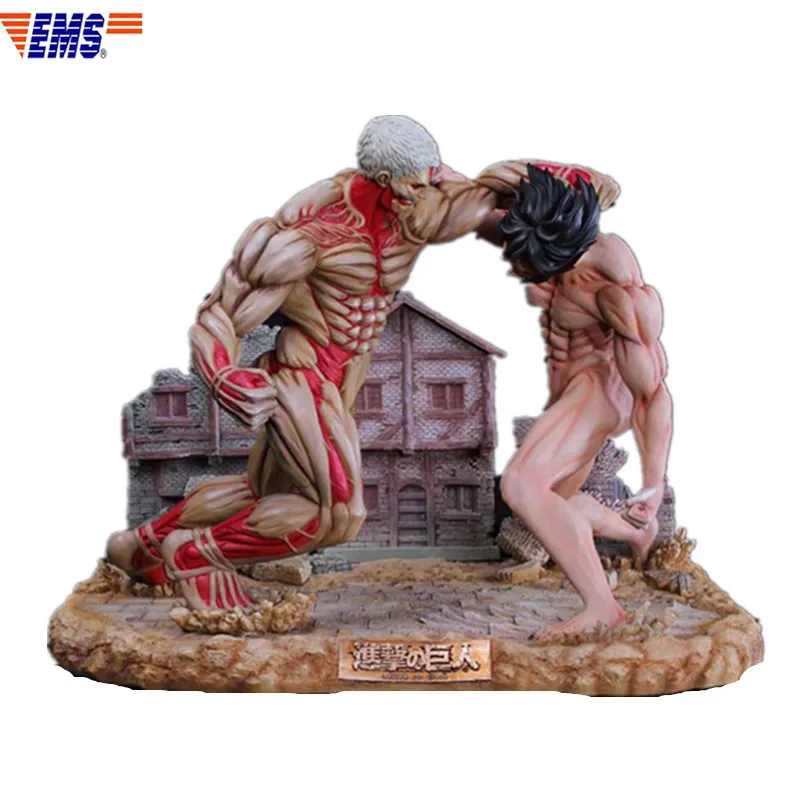 

Presale Attack On Titan Armored Titan VS Attack Titan Scenes Polystone Statue Action Figure (Delivery Period: 60 Days) X1296