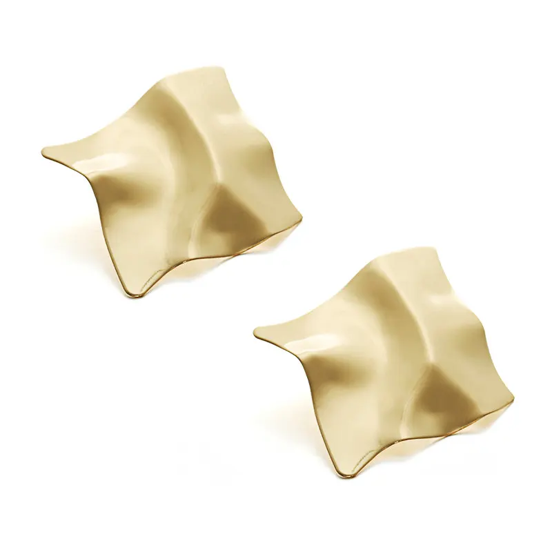 Fashion Statement Earrings Big Geometric Gold Earrings For Women Hanging Dangle Earrings modern Jewelry
