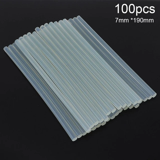 SHALL Mini Hot Glue Sticks 220-pack 7mmx100mm Transparent Hot Melt Glue Gun  Sticks for Heat Pistol Gun Adhesive DIY Tools - AliExpress