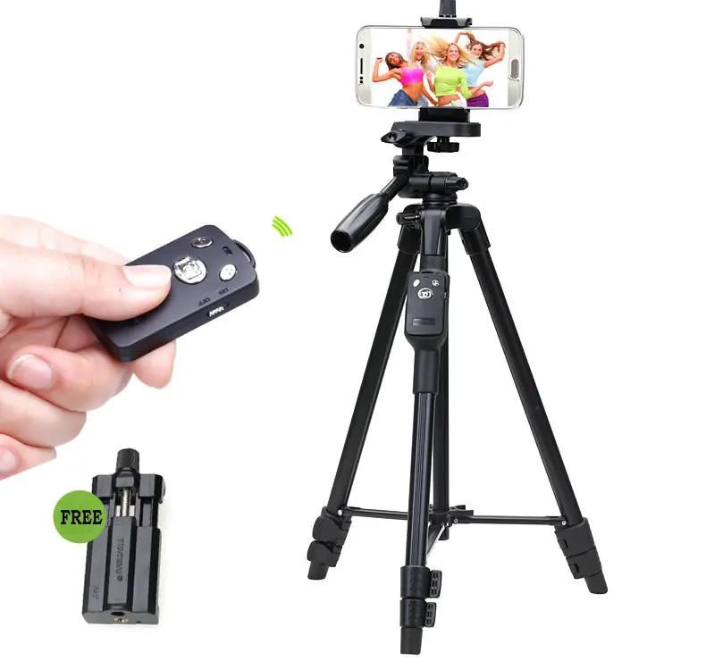 NEW 5208 Tripod Portable 3 Way Head bag For Camera Nikon Sony Canon phone