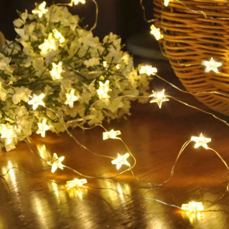 20//40//80 LED Battery Operated Fairy Lights Xmas Festive Party Wedding Decor Lamp