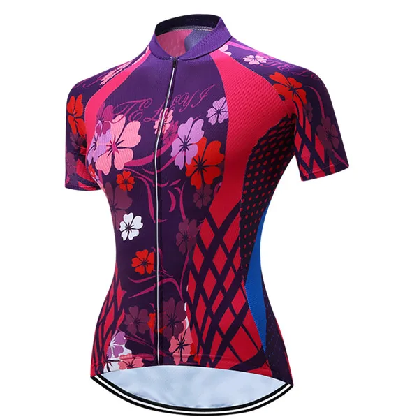 Велоспорт Джерси Женский велосипед Топ рубашка короткий рукав MTB Горный Ropa Maillot Ciclismo дорожный гоночный велосипед одежда женская одежда красный - Цвет: 1