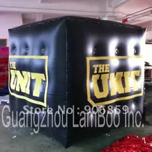 Лидер продаж; черные надувной куб реклама шар с вашим логотипом на четыре стороны/DHL Быстрая