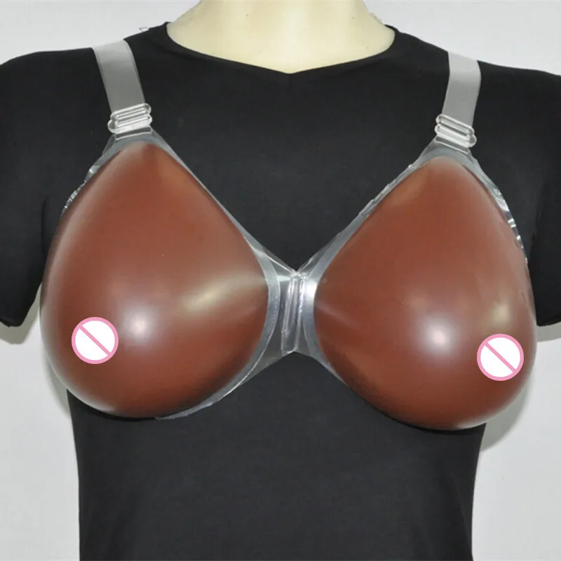 Breast Form Enhancer Reusable Crossdresser Strap Fake Boobs Bust Silicone Bra Transgender Artificial Breast Women Bra 16