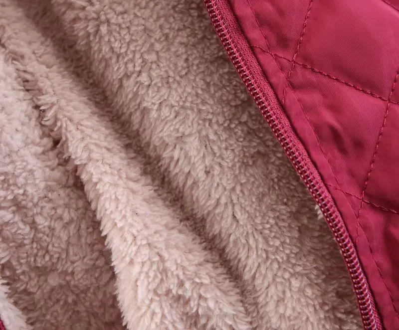 Spring 2019 New Parkas Basic Jackets Female Women Winter Plus Velvet Coats Cotton Winter Jacket Womens Outwear Coat Solid Color