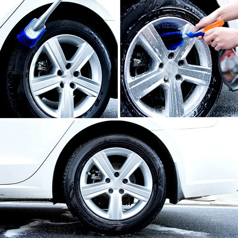 Multi Functional Car Tyre Cleaning Brush Tire Wheel Rim Hub Brushes