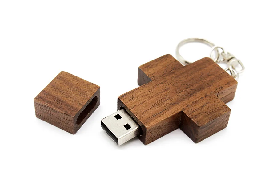 Король сарас клен орехового дерева крест стиль usb флэш накопитель usb 4ГБ 8ГБ 16ГБ 32ГБ 64ГБ usb2.0 флешки