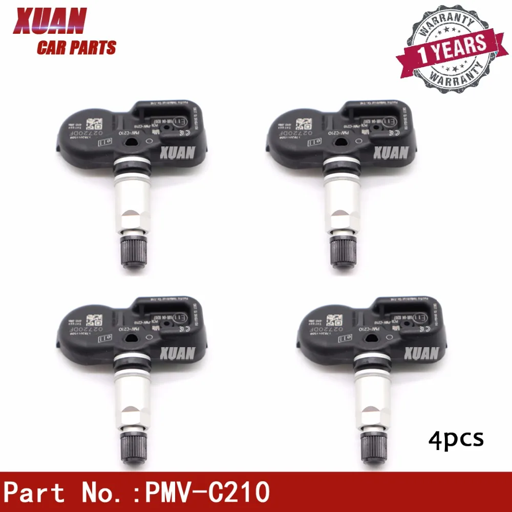 

4x Tire Pressure Monitor Sensor TPMS Sensor PMV-C210 For Toyota RAV 4 IV 2014 Diesel Avensis Yaris Auris Lexus GS450h 433MHZ