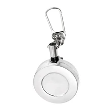 1 шт., серебряное Втягивающее приспособление для рыбалки, карабин, стальная проволока, серебряные рыболовные аксессуары, инструменты