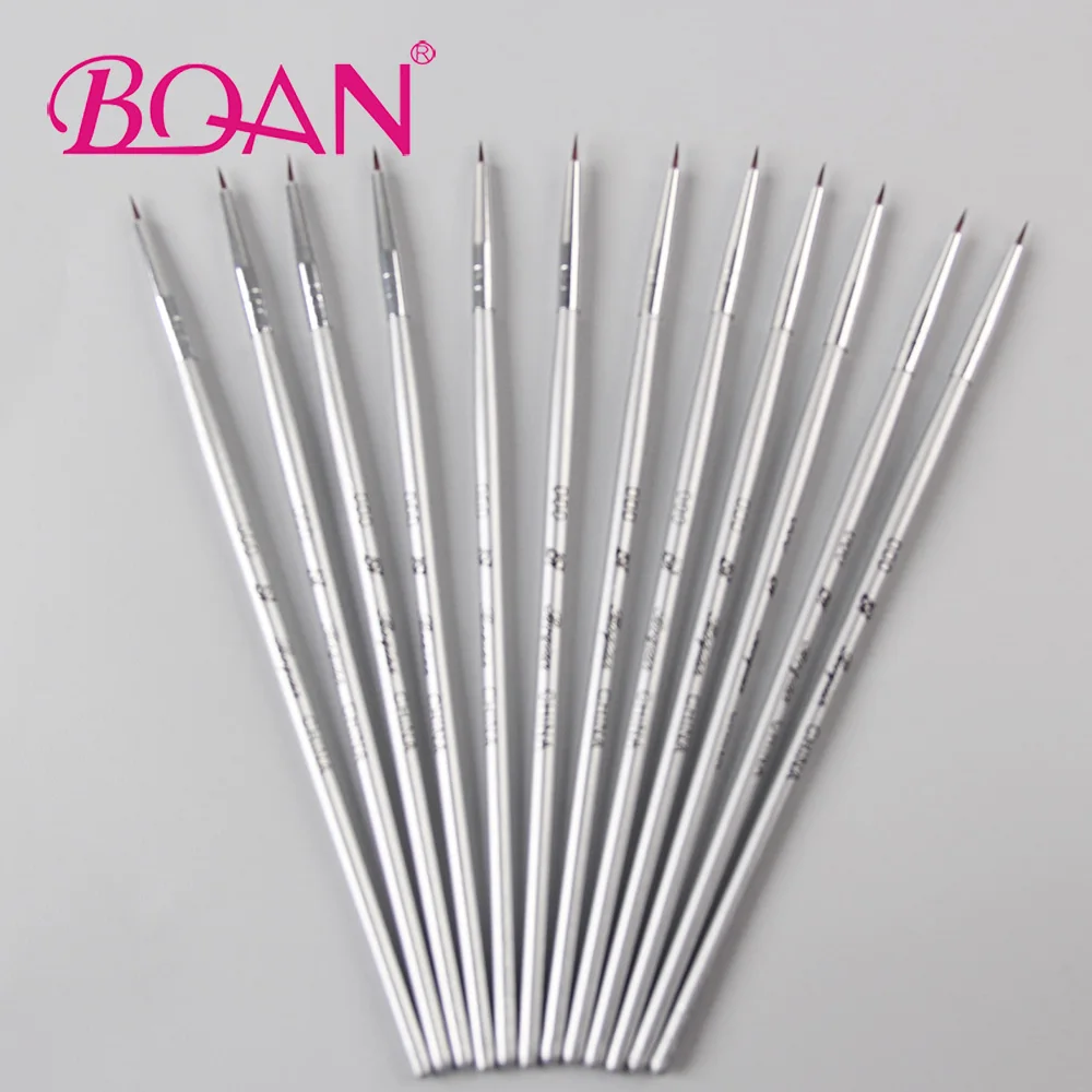 

New Desgin 12 Pcs 000# Nail Art Brushes Design Set Dotting Painting Drawing Polish Brush Pen Tools Dotting Brushes