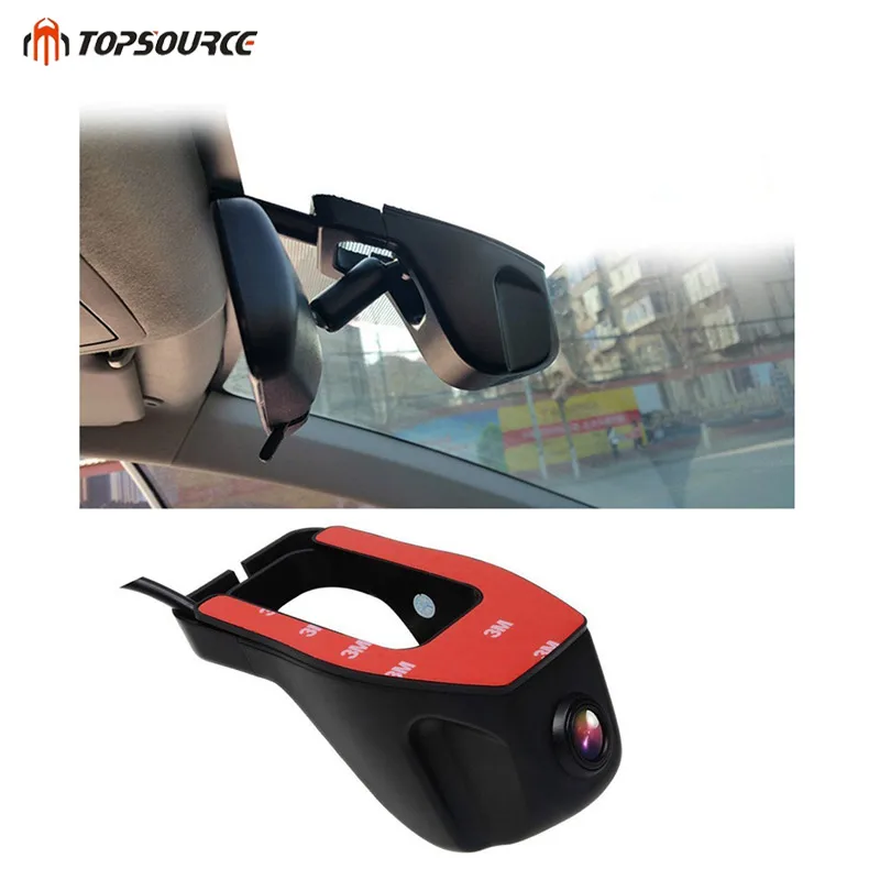 Topsource HD 1080 P видеорегистраторы Novatek Широкоугольный Мини wifi Автомобильный