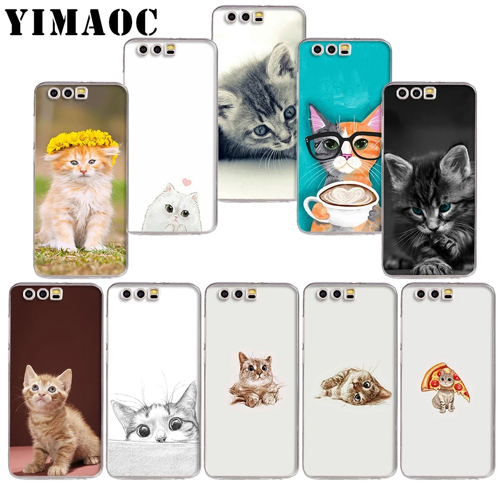 

YIMAOC 242z Pretty Cute Kitten Pattern Soft TPU Case for Huawei Honor 10 9 lite 7A Pro 7C 7X 8X Nove 3 3i