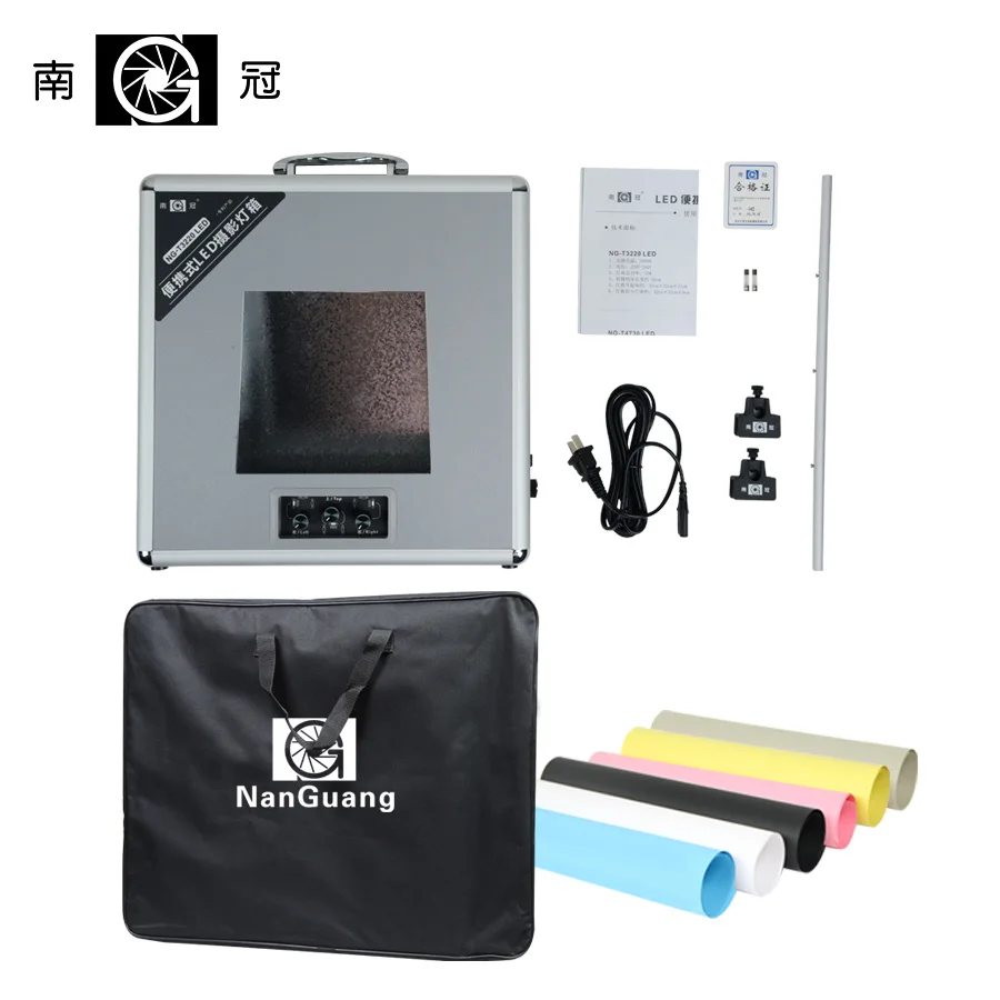  NanGuang NG-T3220 LED Portable Photo Lighting Case Portable Foldable Mini Photo Studio Box Case Pho