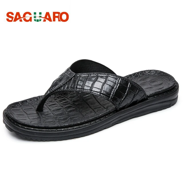 saguaro summer slippers men beach flip flops fashion crocodile