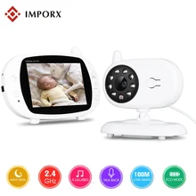 3.5'' Digital Wireless Baby Monitor LCD Display Video Security Camera Temperature 2 Way Talk Night Vision Baby Nanny Camera babykam fetal doppler nanny monitor 2 0 inch lcd ir night vision lullabies 2 way talk temperature monitor wireless baby monitor