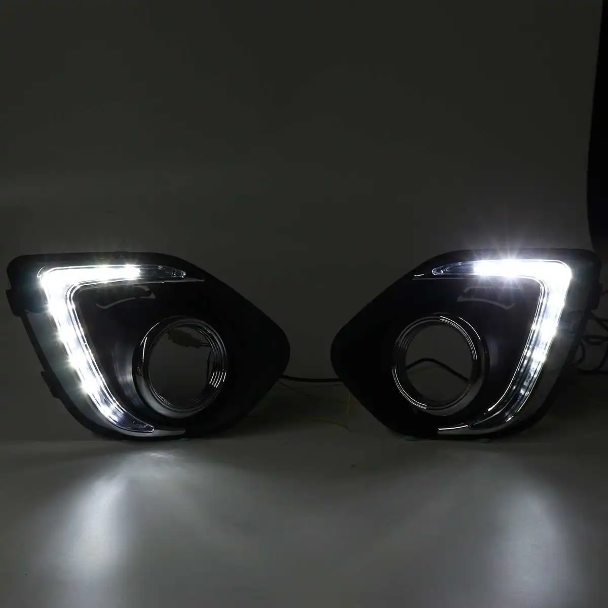 Для Mitsubishi ASX Outlander Sport 2013- 1 комплект светодиодный DRL ходовые огни дневной свет 12 В сигнальная лампа для автомобиля стильные огни